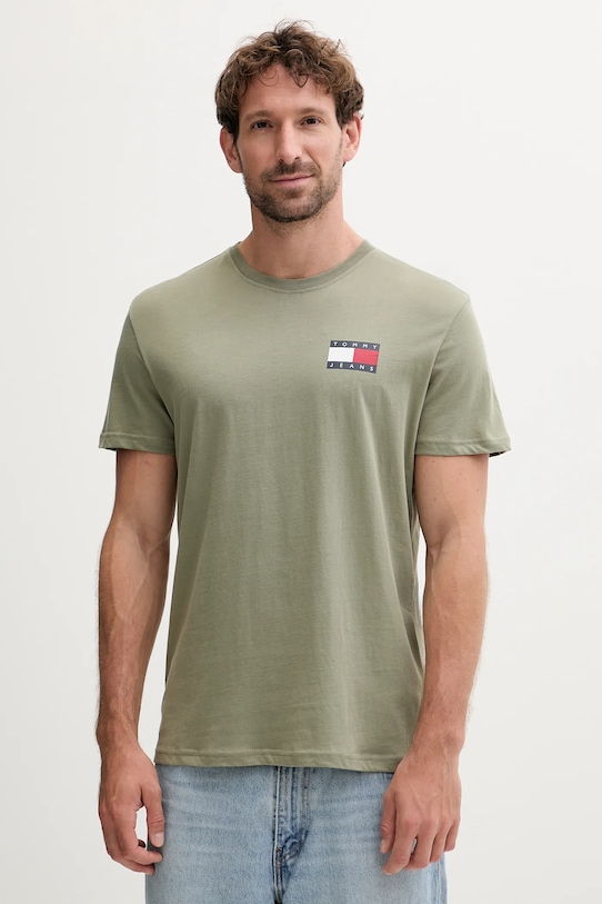 Хлопковая футболка Tommy Jeans, зеленый
Хлопковая футболка Tommy Jeans, зеленый