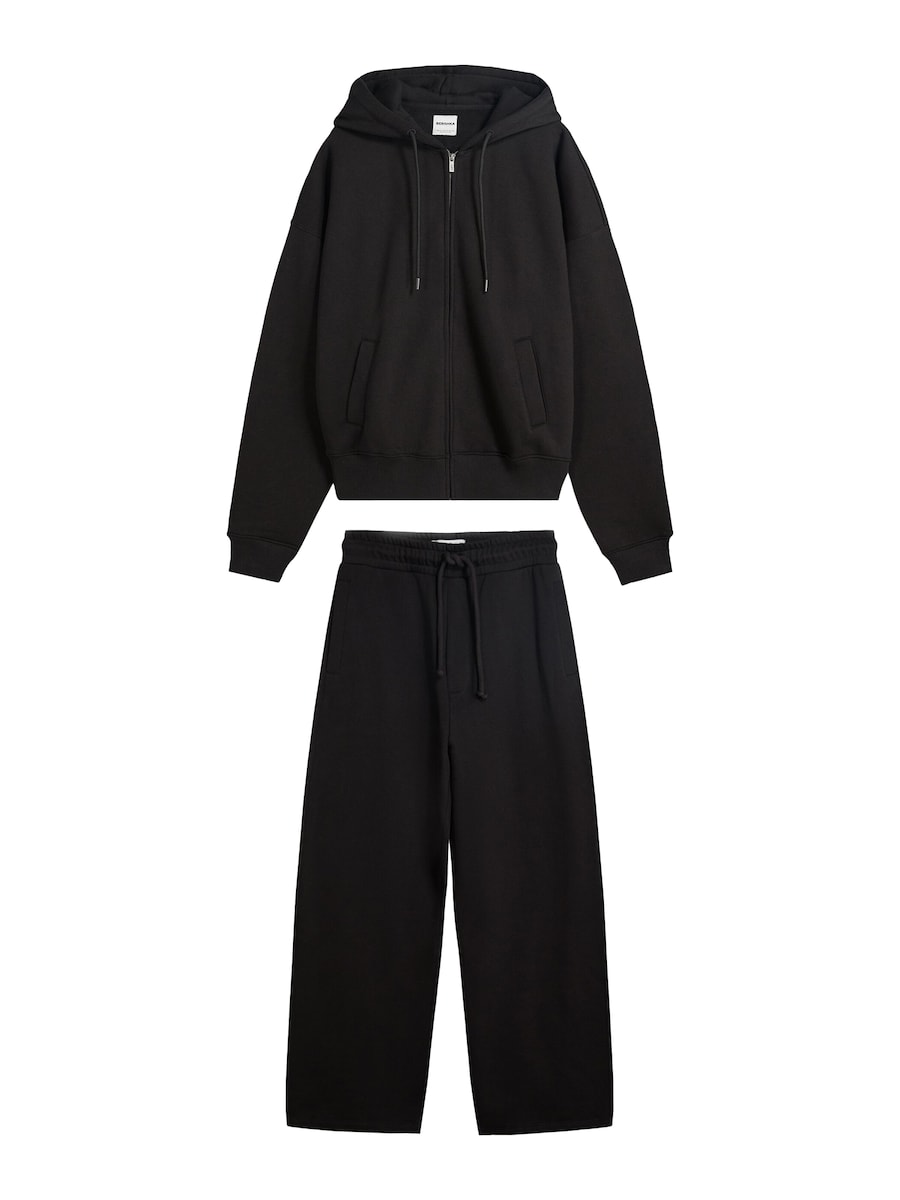 Спортивный костюм Bershka, черный
Спортивный костюм Bershka, черный