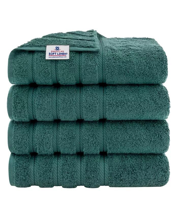 Роскошный набор из 4 банных полотенец Edison из 100% турецкого хлопка American Soft Linen, синий
Роскошный набор из 4 банных полотенец Edison из 100% турецкого хлопка American Soft Linen, синий