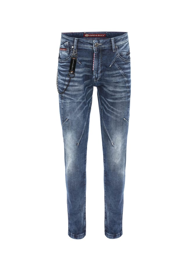Джинсы с модными декоративными швами Cipo & Baxx, синий
Джинсы с модными декоративными швами Cipo & Baxx, синий