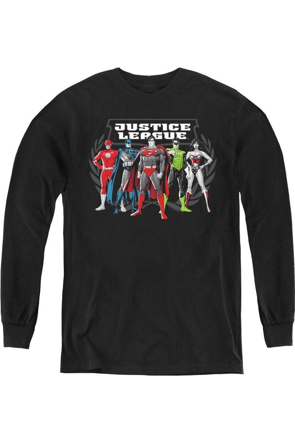Футболка с длинным рукавом "Лига справедливости Америки: Великолепная пятерка" молодежная Gildan, черный
Футболка с длинным рукавом "Лига справедливости Америки: Великолепная пятерка" молодежная Gildan, черный