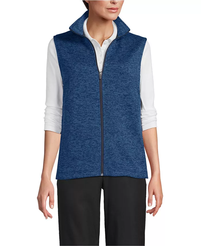 Женский свитер унисекс флисовая жилетка на молнии спереди Lands' End, синий
Женский свитер унисекс флисовая жилетка на молнии спереди Lands' End, синий