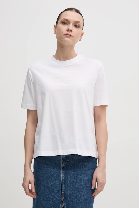 Хлопковая футболка Tommy Hilfiger, белый
Хлопковая футболка Tommy Hilfiger, белый