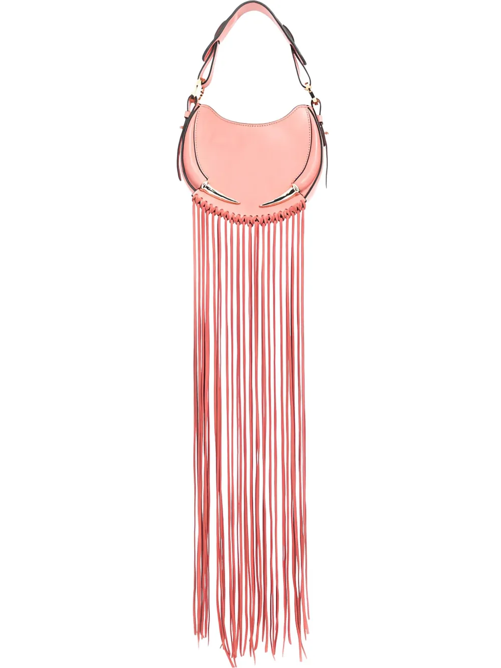 Сумка через плечо из кожи с бахромой Roberto Cavalli, розовый
Сумка через плечо из кожи с бахромой Roberto Cavalli, розовый