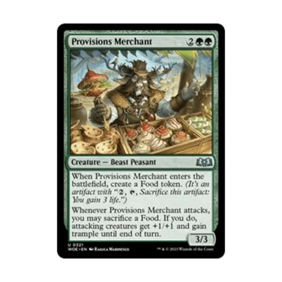 CCG Торговец провизией (U), MTG - Wilds of Eldraine
CCG Торговец провизией (U), MTG - Wilds of Eldraine