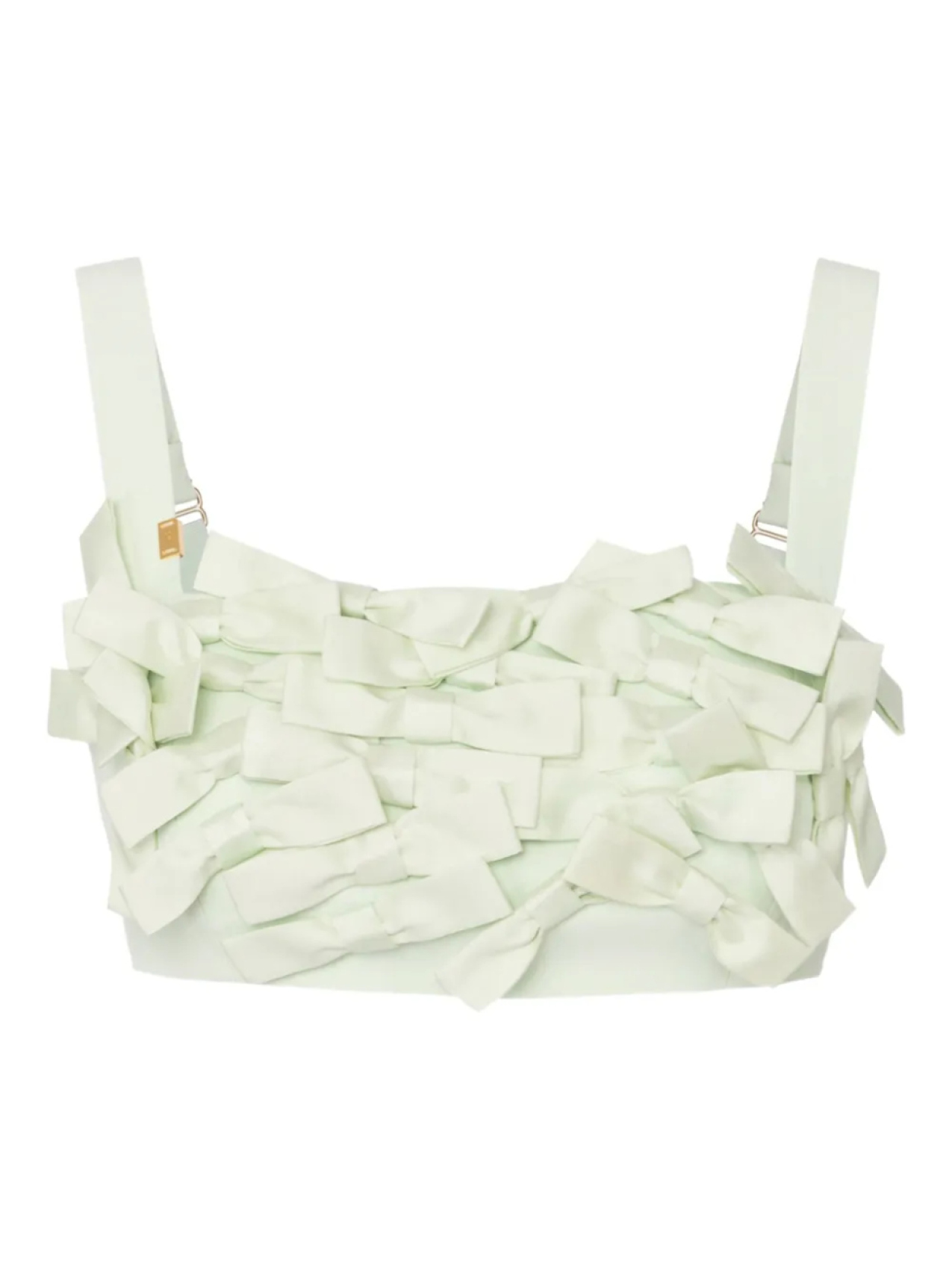 Укороченный топ с бантом Elisabetta Franchi, зеленый
Укороченный топ с бантом Elisabetta Franchi, зеленый