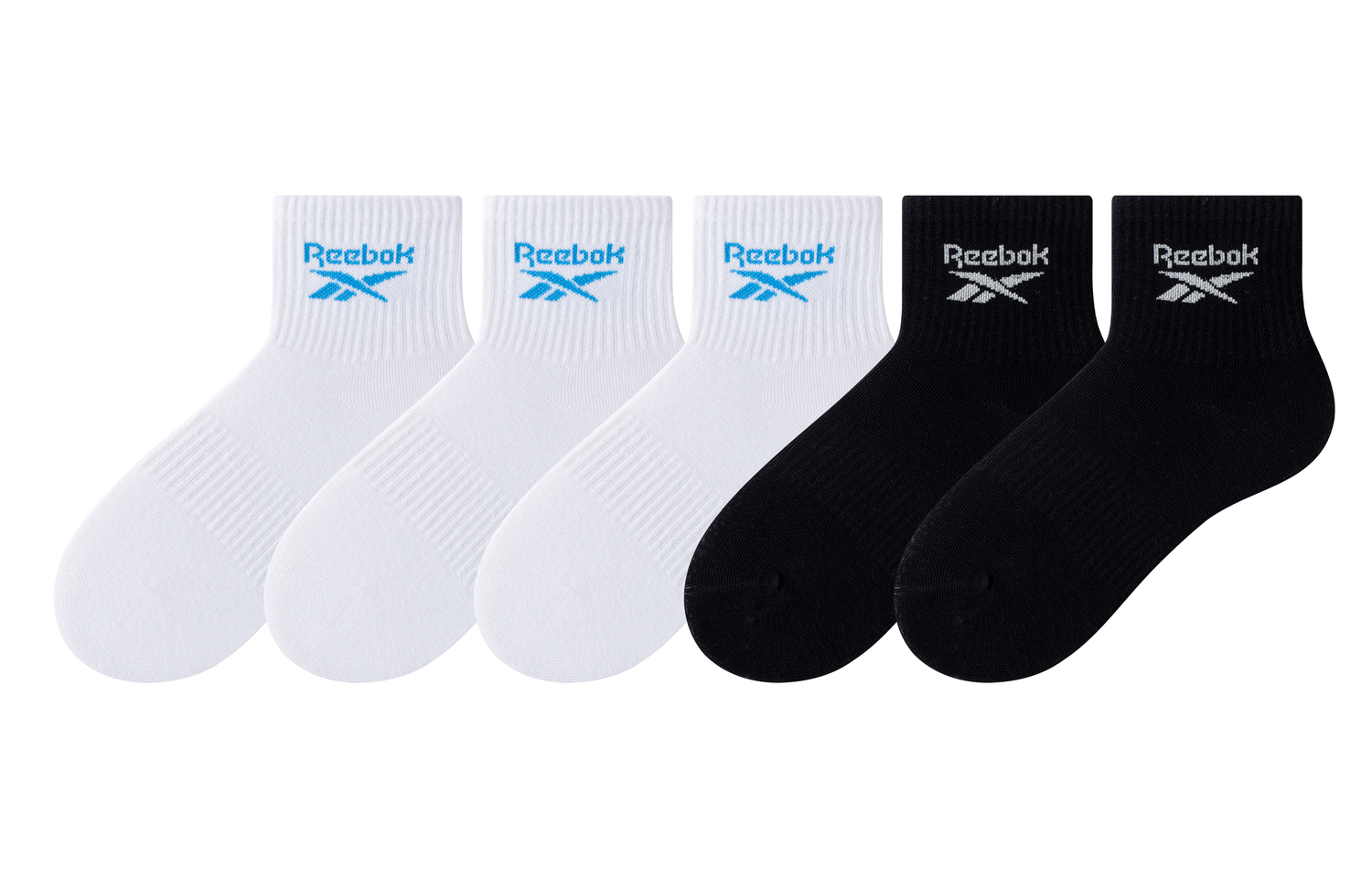 Женские носки до середины икры 5 пар Reebok, белый/черный
Женские носки до середины икры 5 пар Reebok, белый/черный