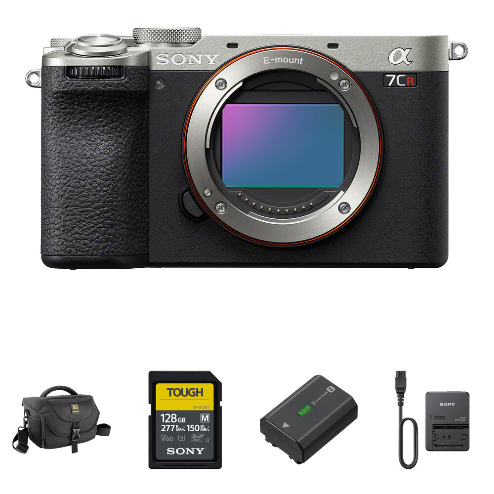 Беззеркальная камера Sony a7CR Mirrorless Camera with Essentials+ Kit (Silver)
Беззеркальная камера Sony a7CR Mirrorless Camera with Essentials+ Kit (Silver)