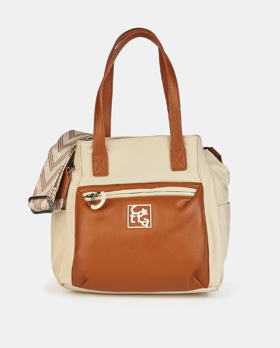 Сумка-тоут зеленого цвета Caminatta, коричневый
Сумка-тоут зеленого цвета Caminatta, коричневый