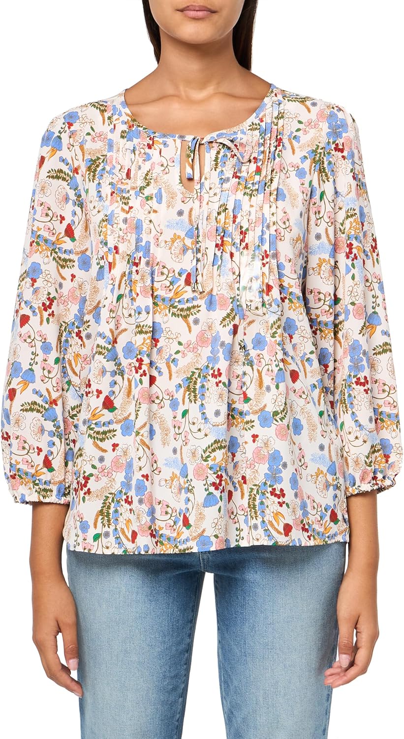 Женская блузка в крестьянском стиле с цветочным принтом от Tommy Hilfiger, Whitecap Multi
Женская блузка в крестьянском стиле с цветочным принтом от Tommy Hilfiger, Whitecap Multi