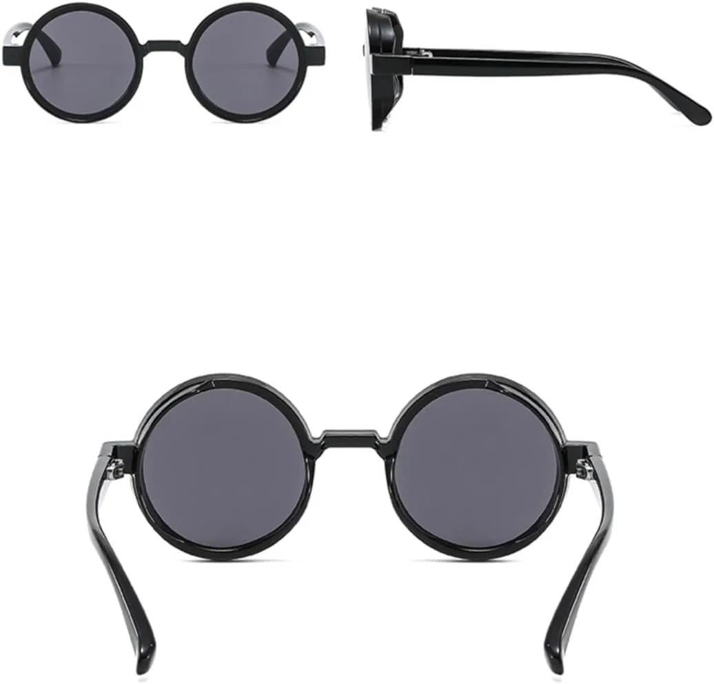 Популярные модные круглые солнцезащитные очки для женщин в стиле ретро-панк, трендовые мужские солнцезащитные очки с защитой от УФ-излучения UV400 UATXTAU, Black Grey
Популярные модные круглые солнцезащитные очки для женщин в стиле ретро-панк, трендовые мужские солнцезащитные очки с защитой от УФ-излучения UV400 UATXTAU, Black Grey