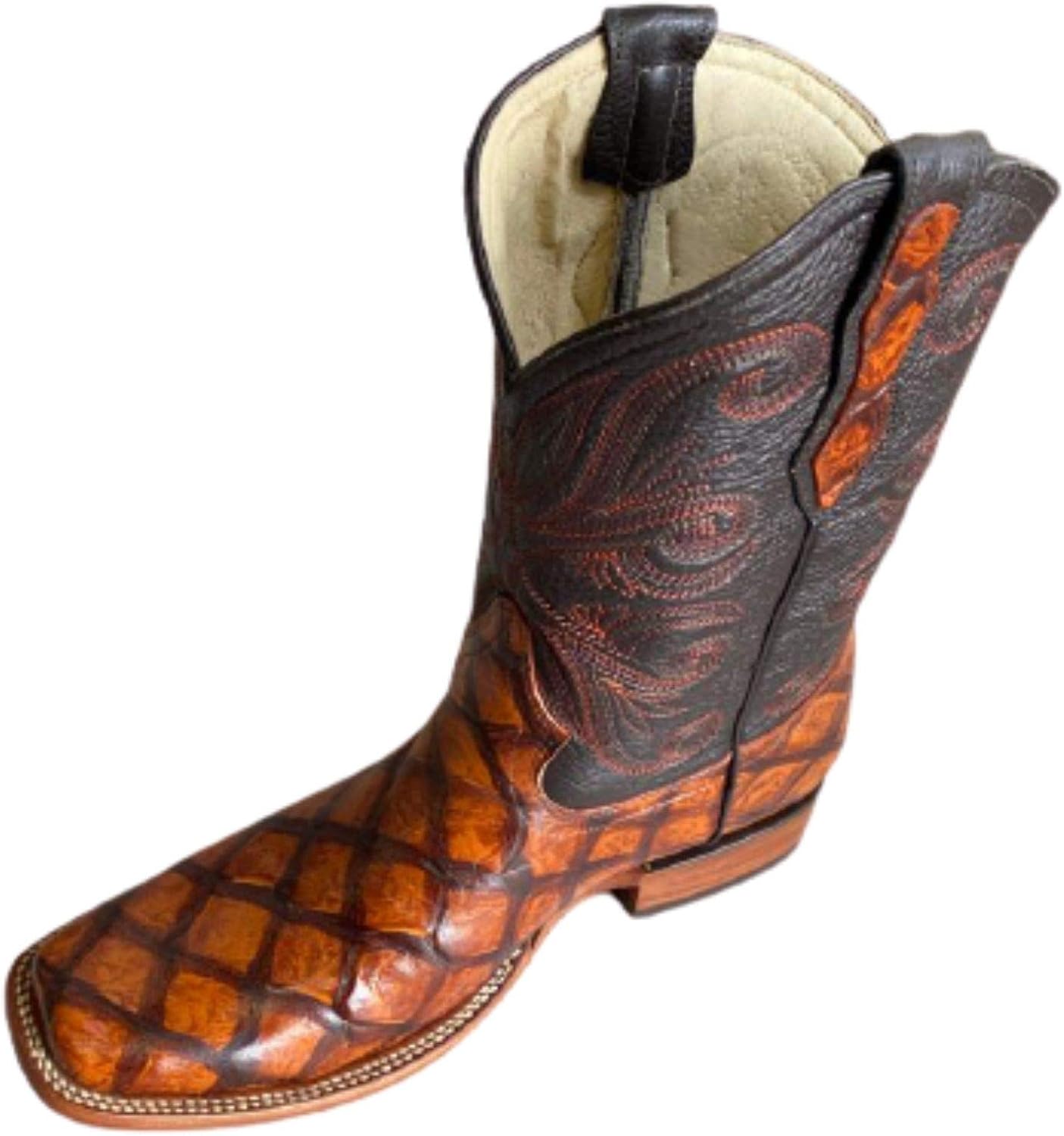 Женские ковбойские сапоги Dona Michi из натуральной коровьей кожи с рыбным принтом, ручная работа
Женские ковбойские сапоги Dona Michi из натуральной коровьей кожи с рыбным принтом, ручная работа