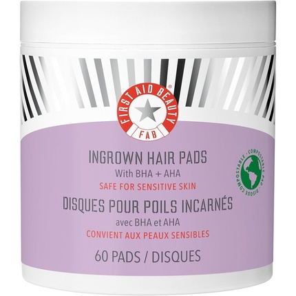 Подушечки для вросших волос с BHA и AHA для ежедневного лечения First Aid Beauty
Подушечки для вросших волос с BHA и AHA для ежедневного лечения First Aid Beauty