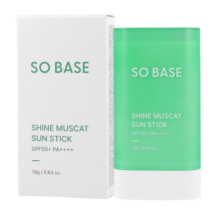 Солнцезащитный стик Shine Muscat Sun Stick Spf50+ Pa++++ 18 г - солнцезащитный стик с экстрактом винограда So Base
Солнцезащитный стик Shine Muscat Sun Stick Spf50+ Pa++++ 18 г - солнцезащитный стик с экстрактом винограда So Base