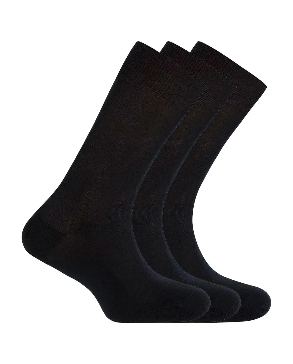 Набор из 3 пар мужских носков из мерсеризованного хлопка темно-синего цвета Punto Blanco
Набор из 3 пар мужских носков из мерсеризованного хлопка темно-синего цвета Punto Blanco