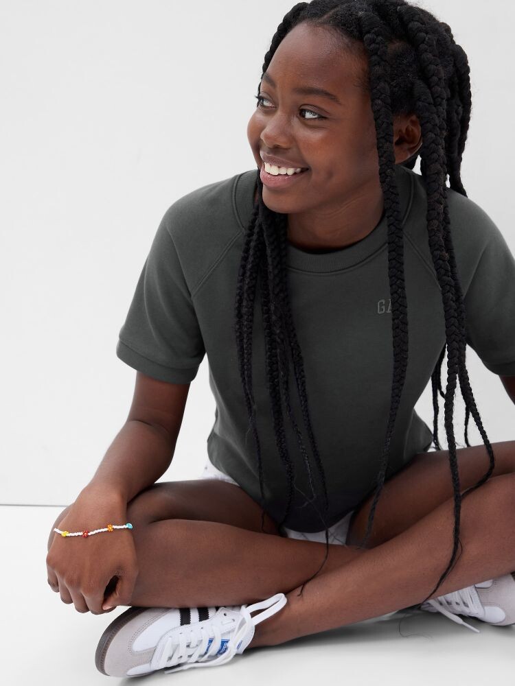 Детская укороченная футболка Gap, черный
Детская укороченная футболка Gap, черный