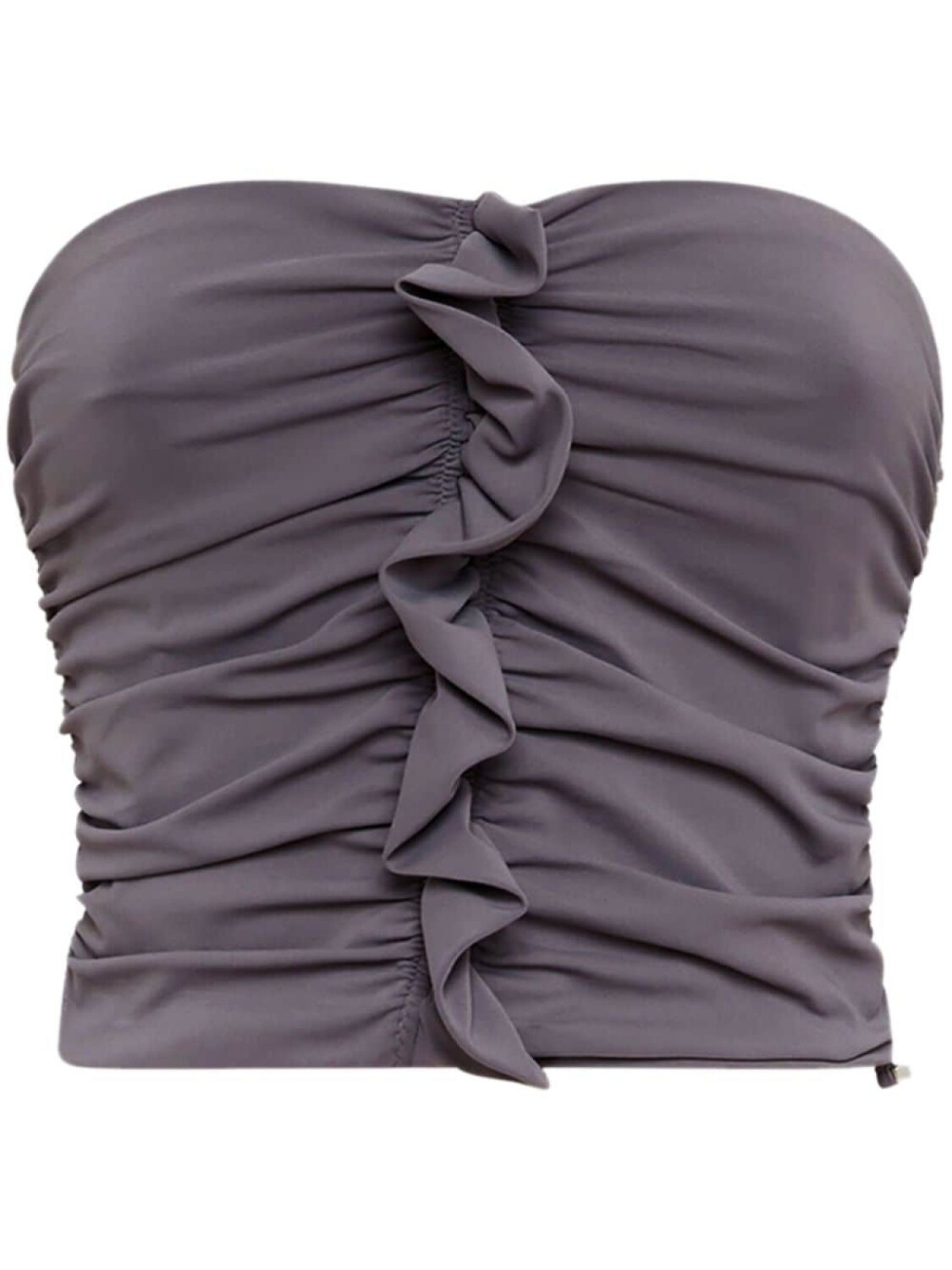 The Attico топ без бретелек с оборками, серый
The Attico топ без бретелек с оборками, серый