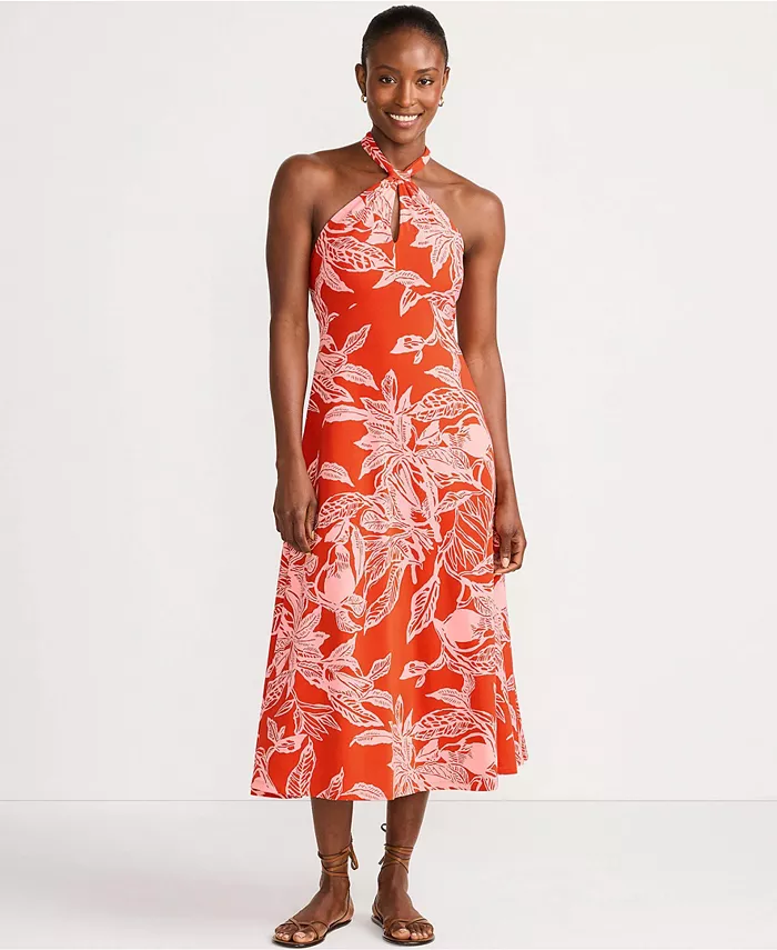 Женское платье миди из хлопкового модала с бретелькой через шею Lands' End, оранжевый
Женское платье миди из хлопкового модала с бретелькой через шею Lands' End, оранжевый