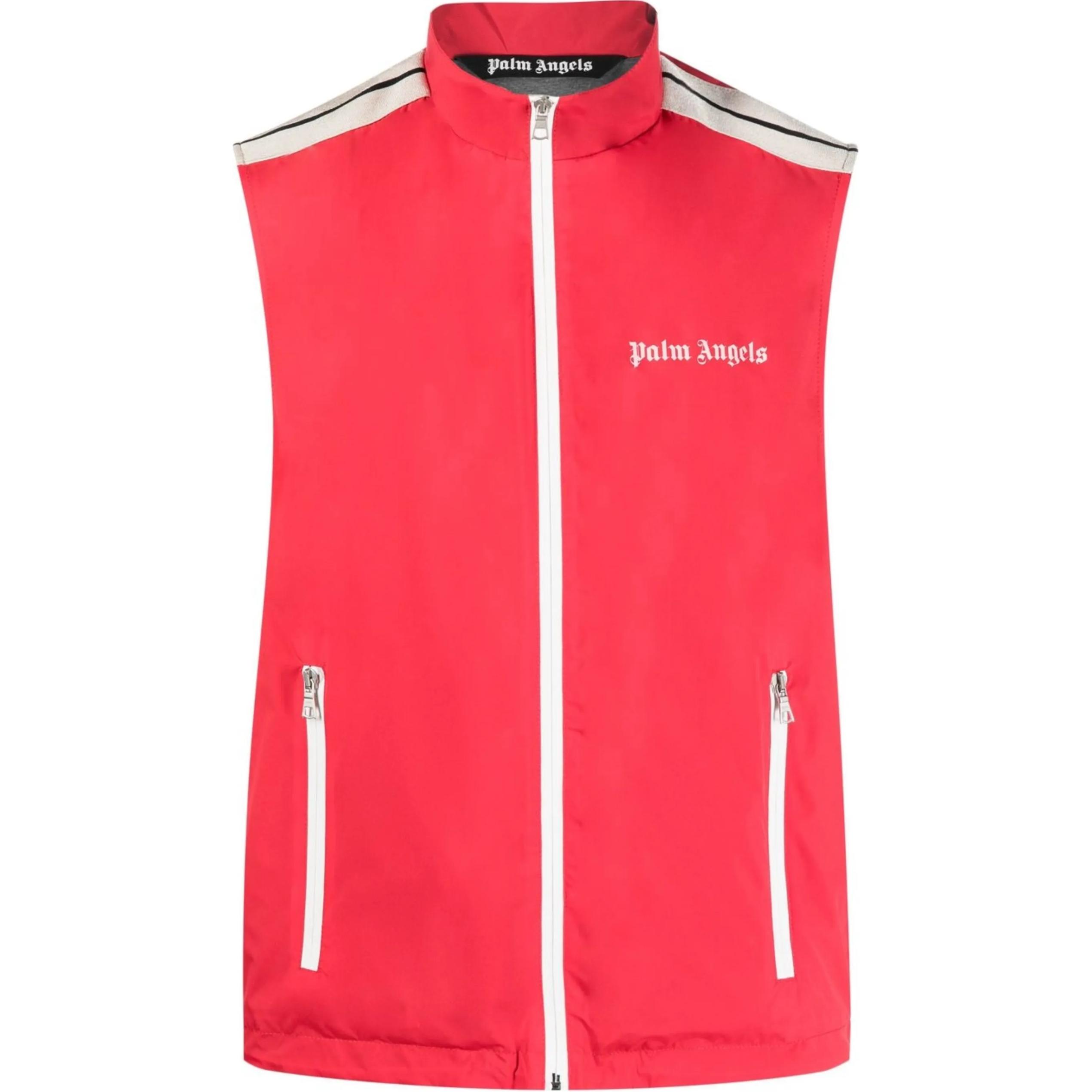 PALM ANGELS Логотип Стиль полоска Отделка молния Жилет, Red
PALM ANGELS Логотип Стиль полоска Отделка молния Жилет, Red