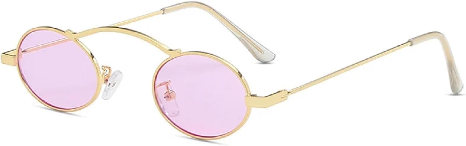 Женские солнцезащитные очки в овальной оправе в стиле стимпанк с металлическими линзами и защитой от ультрафиолета UV400, мужские солнцезащитные очки в стиле панк DSVIGF, Golden Purple
Женские солнцезащитные очки в овальной оправе в стиле стимпанк с металлическими линзами и защитой от ультрафиолета UV400, мужские солнцезащитные очки в стиле панк DSVIGF, Golden Purple