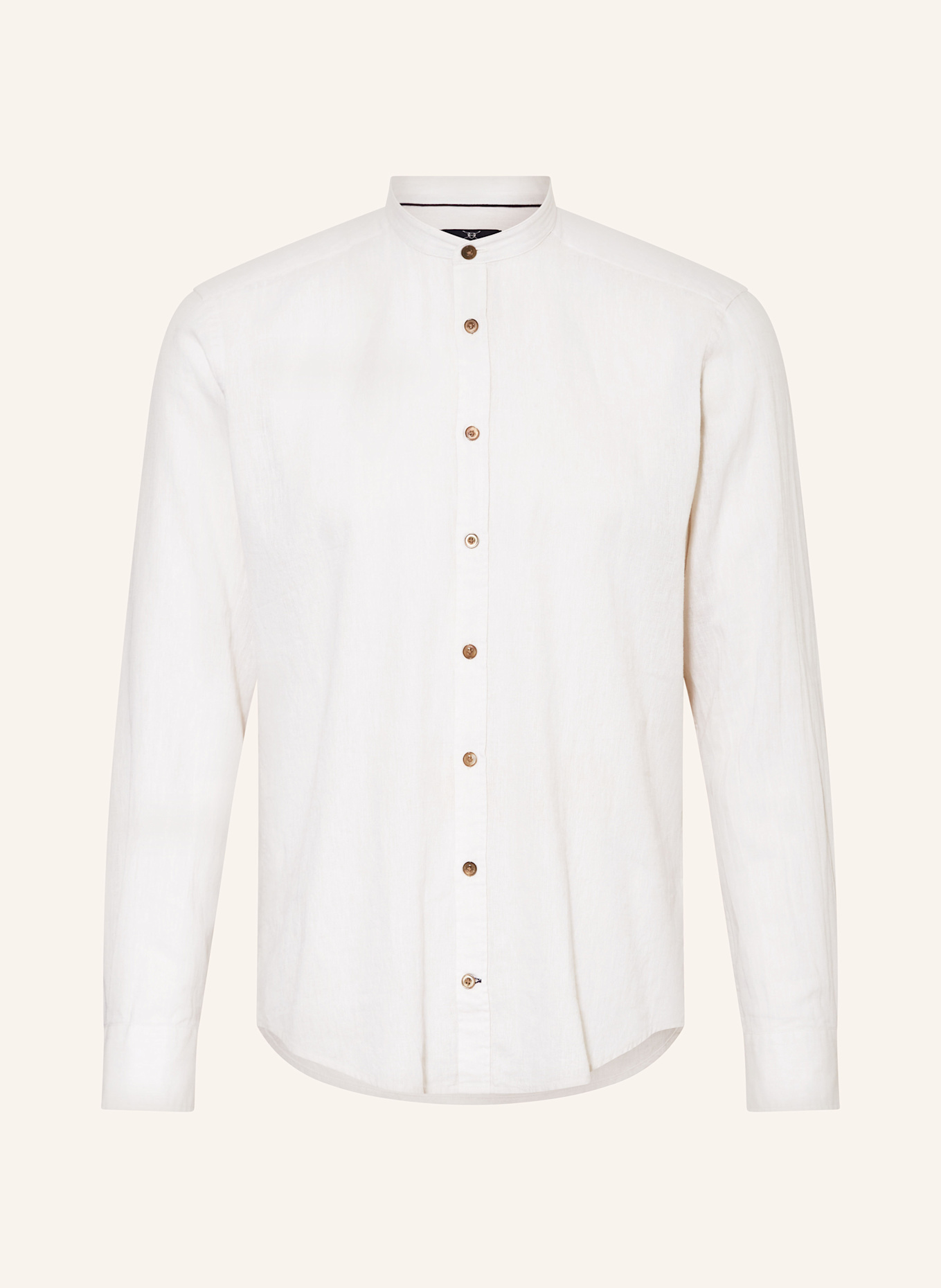 Рубашка современного кроя с воротником-стойкой и льном Strokesman'S, бежевый
Рубашка современного кроя с воротником-стойкой и льном Strokesman'S, бежевый