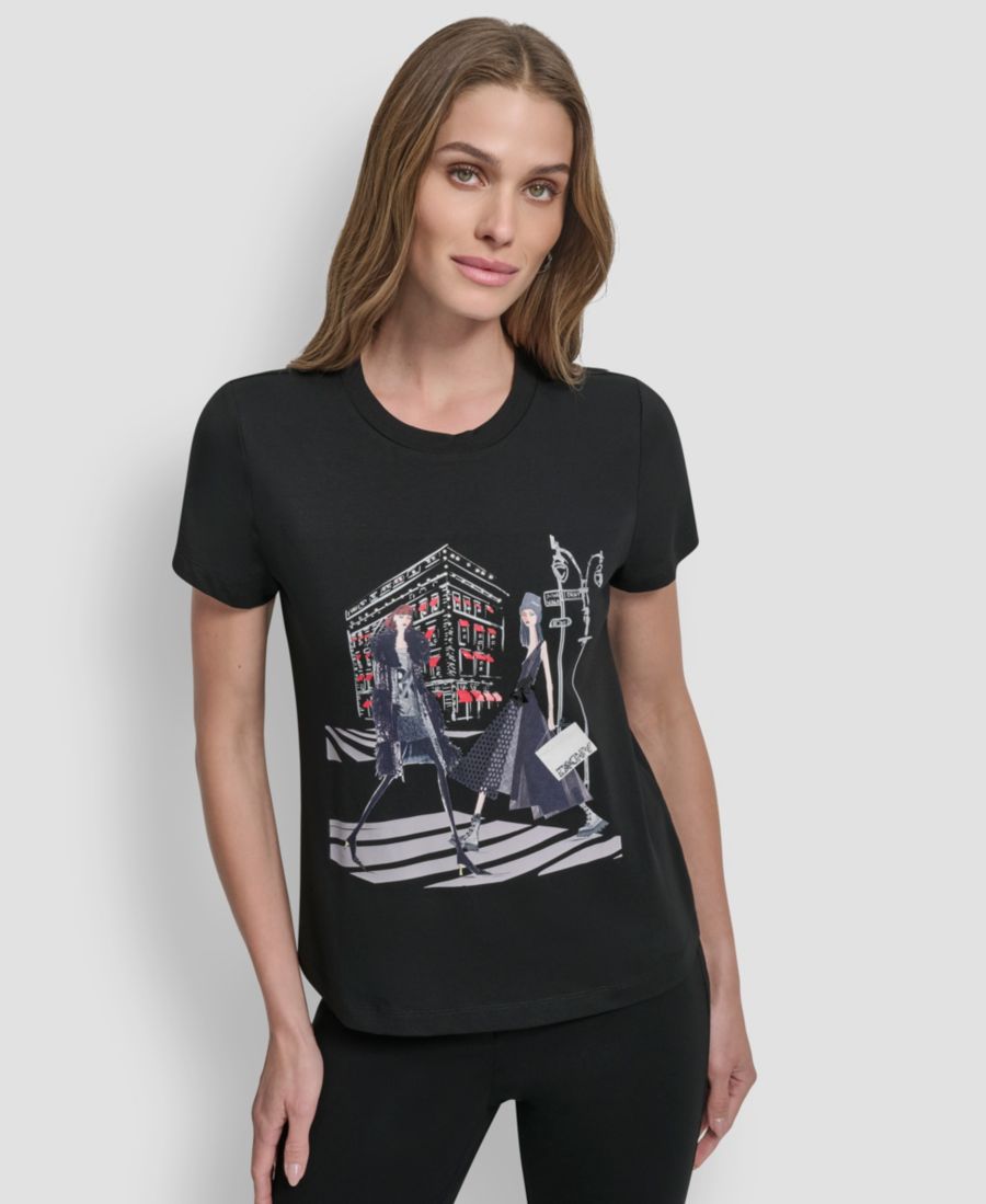 Женская футболка с коротким рукавом DKNY, Black
Женская футболка с коротким рукавом DKNY, Black