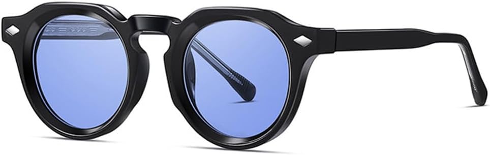 Ретро круглые женские солнцезащитные очки класса люкс, модные сине-зеленые оттенки, защита от УФ-излучения UV400, мужские трендовые очки с заклепками, панк-очки HVTVTLA, Black Blue
Ретро круглые женские солнцезащитные очки класса люкс, модные сине-зеленые оттенки, защита от УФ-излучения UV400, мужские трендовые очки с заклепками, панк-очки HVTVTLA, Black Blue