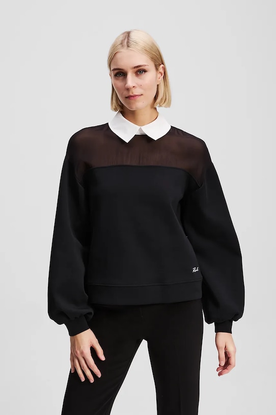 Хлопковая толстовка Karl Lagerfeld, черный
Хлопковая толстовка Karl Lagerfeld, черный