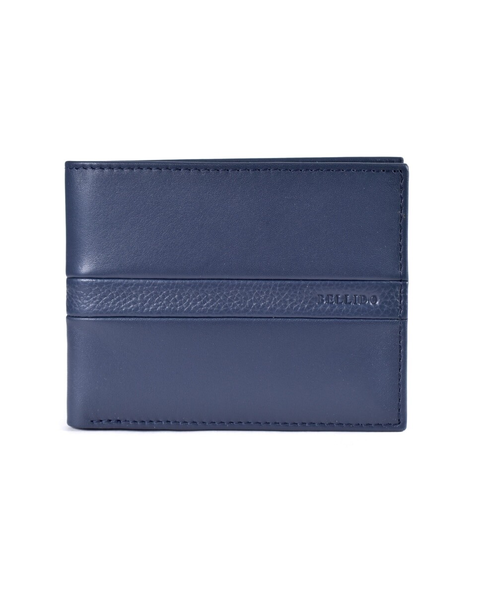 Мужской кожаный кошелек синего цвета со съемным визитницей Miguel Bellido, темно-синий
Мужской кожаный кошелек синего цвета со съемным визитницей Miguel Bellido, темно-синий