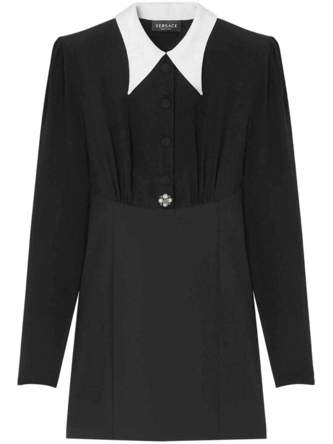 Versace мини-платье с жемчужными деталями, черный
Versace мини-платье с жемчужными деталями, черный