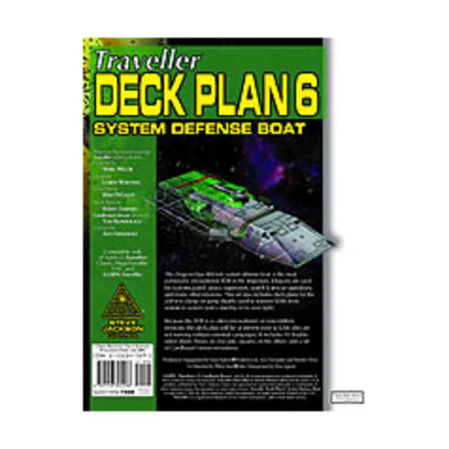 Deck Plans #6 - Dragon-Class System Defense Boat, Traveller (GURPS 1st-3rd Edition) (Steve Jackson Games), мягкая обложка
Deck Plans #6 - Dragon-Class System Defense Boat, Traveller (GURPS 1st-3rd Edition) (Steve Jackson Games), мягкая обложка