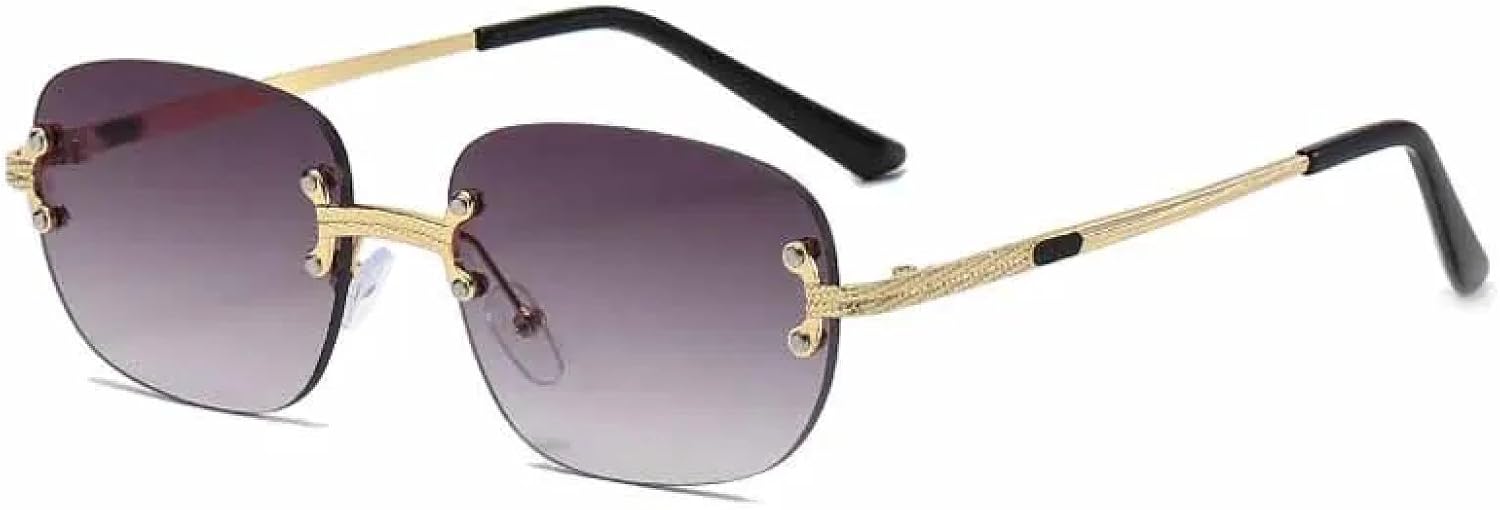 Модные панк-солнцезащитные очки без оправы с овальными металлическими дужками для женщин и мужчин, роскошные дорожные солнцезащитные очки с защитой от УФ-излучения UV400 TKKTLLT, Gold Gradient Gray
Модные панк-солнцезащитные очки без оправы с овальными металлическими дужками для женщин и мужчин, роскошные дорожные солнцезащитные очки с защитой от УФ-излучения UV400 TKKTLLT, Gold Gradient Gray