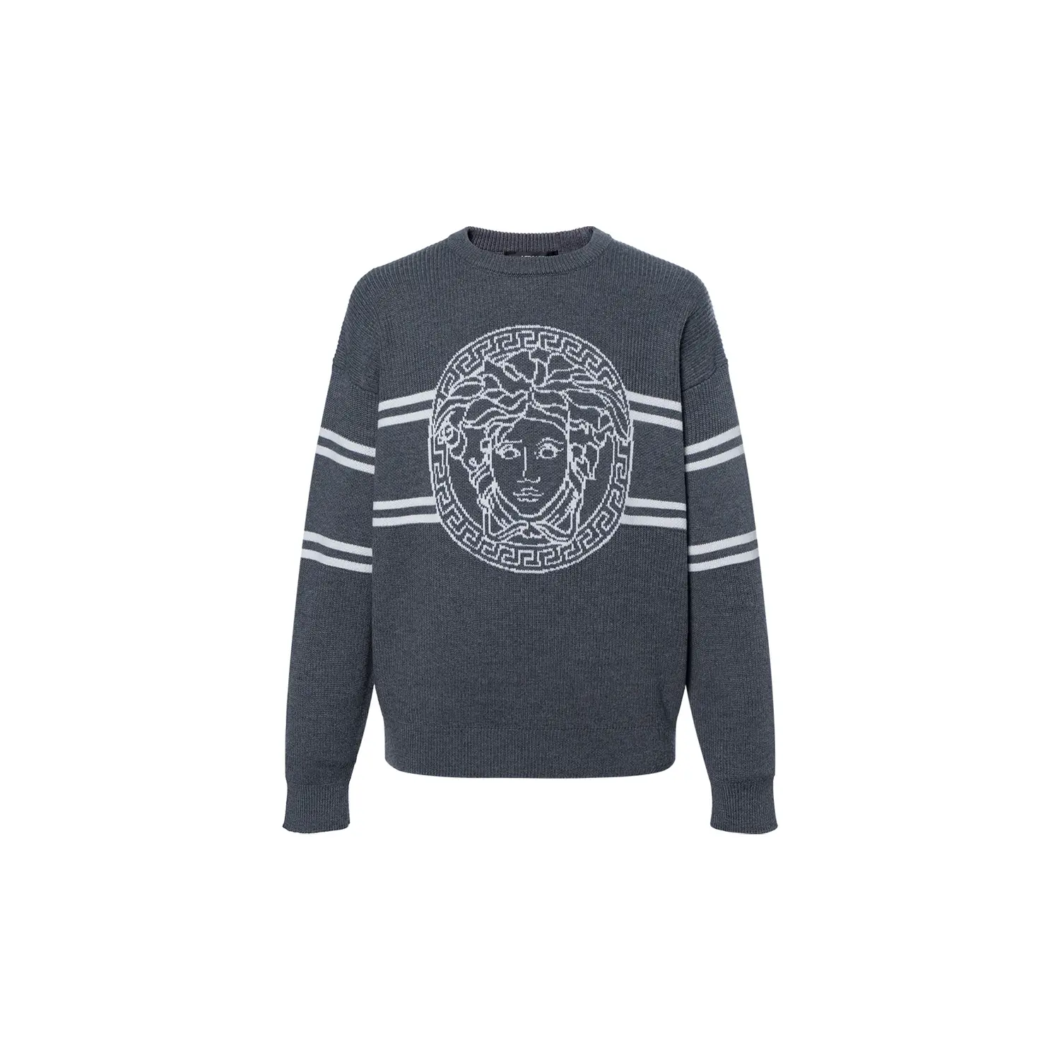 VERSACE Свитер мужской серый SS24
VERSACE Свитер мужской серый SS24