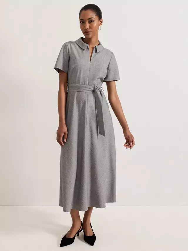 Платье Phase Eight Silvia Midi Shirt, серый 
Платье Phase Eight Silvia Midi Shirt, серый