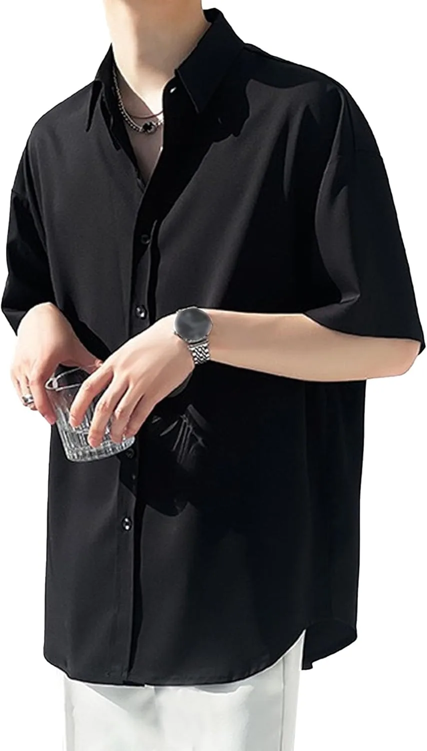 Мужская шелковая рубашка с коротким рукавом Slim Non-Iron VgueElegc
Мужская шелковая рубашка с коротким рукавом Slim Non-Iron VgueElegc