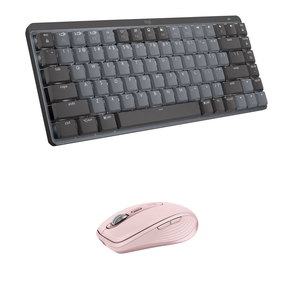 Комплект из беспроводной механической мини-клавиатуры Logitech MX и мыши MX Anywhere 3S (линейная, серо-розовая)
Комплект из беспроводной механической мини-клавиатуры Logitech MX и мыши MX Anywhere 3S (линейная, серо-розовая)