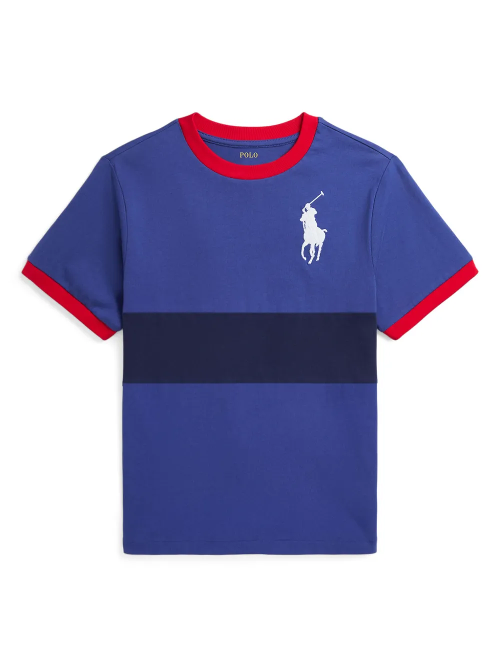 Полосатая футболка с вышитым логотипом POLO RALPH LAUREN KIDS, синий
Полосатая футболка с вышитым логотипом POLO RALPH LAUREN KIDS, синий