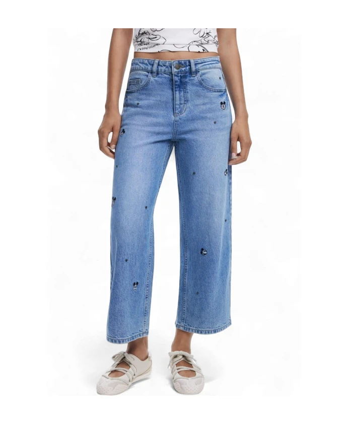 Женские светло-голубые джинсы осень/зима Desigual, синий
Женские светло-голубые джинсы осень/зима Desigual, синий