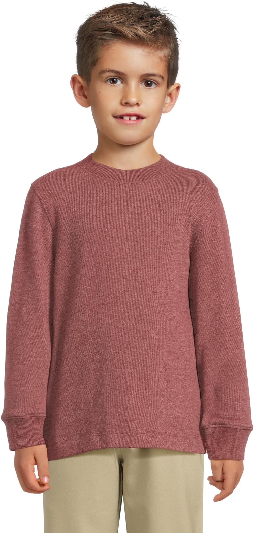 Мягкий текстурированный пуловер Johnston & Murphy Kids, Burgundy
Мягкий текстурированный пуловер Johnston & Murphy Kids, Burgundy