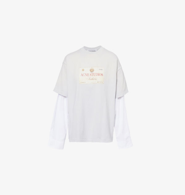 Футболка Edra двухслойная из хлопкового трикотажа с длинными рукавами Acne Studios, серый
Футболка Edra двухслойная из хлопкового трикотажа с длинными рукавами Acne Studios, серый