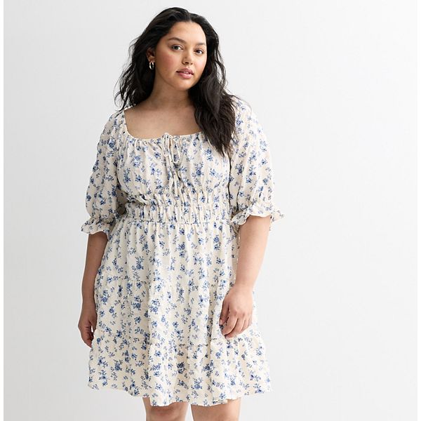 Платье-трапеция с коротким рукавом для подростков plus size Liberty Love, Ivory Blue Floral
Платье-трапеция с коротким рукавом для подростков plus size Liberty Love, Ivory Blue Floral