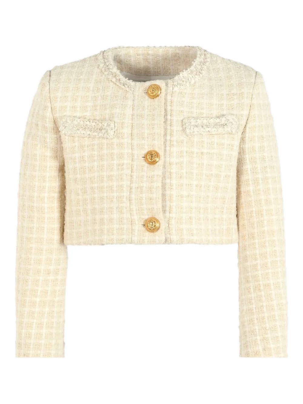 Укороченный кардиган Balmain Kids, нейтральный
Укороченный кардиган Balmain Kids, нейтральный