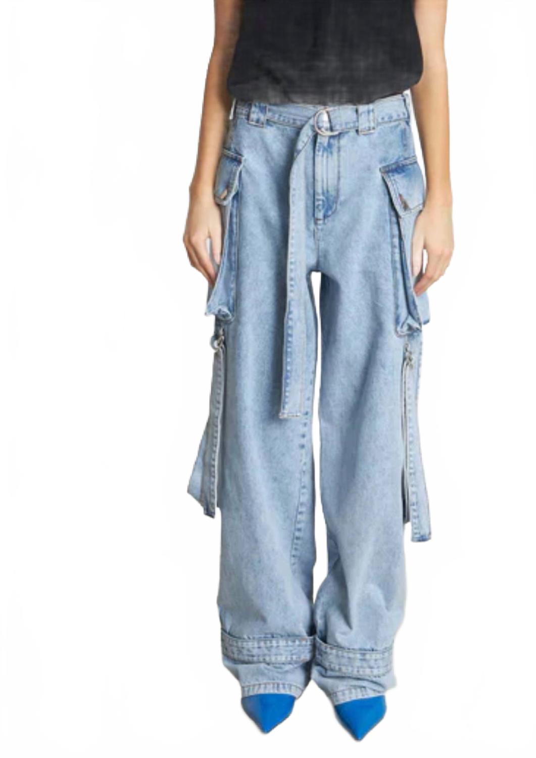 Джинсы-карго Margot Denim из выбеленного денима STELLA NOVA
Джинсы-карго Margot Denim из выбеленного денима STELLA NOVA