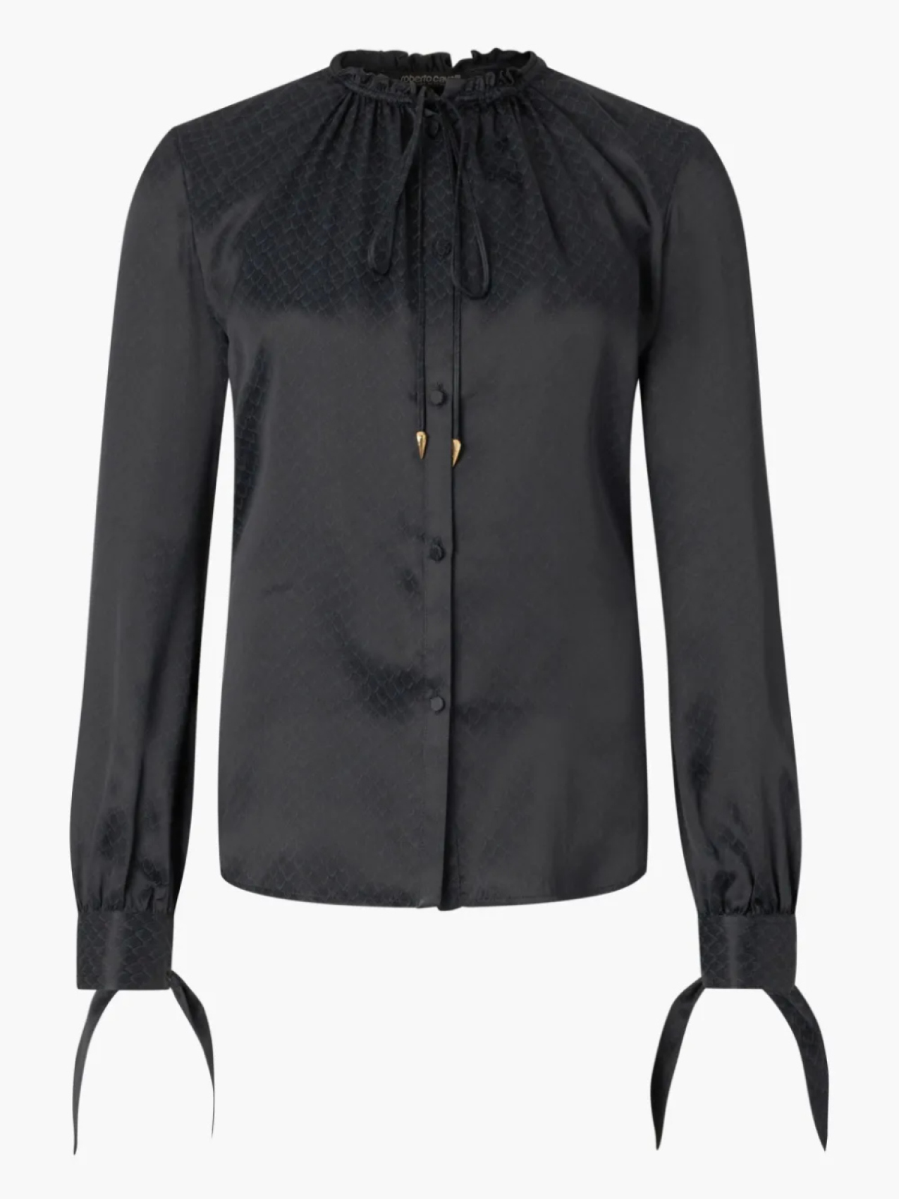 Блузка со змеиным принтом Roberto Cavalli, черный
Блузка со змеиным принтом Roberto Cavalli, черный