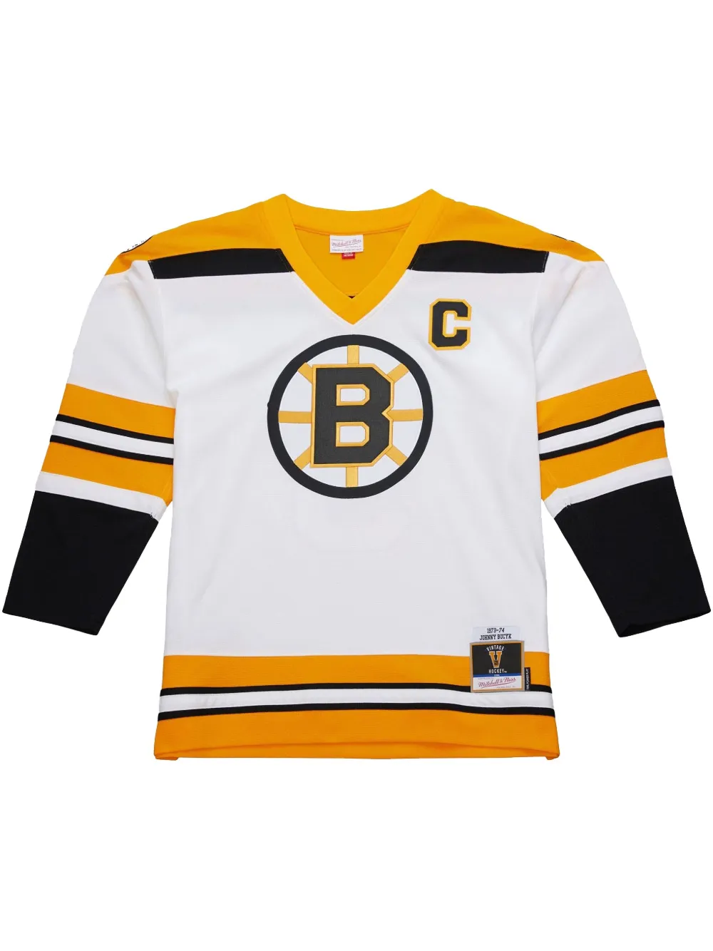 Топ NHL Bruins 1973 Johnny Bucyk Mitchell & Ness, белый
Топ NHL Bruins 1973 Johnny Bucyk Mitchell & Ness, белый
