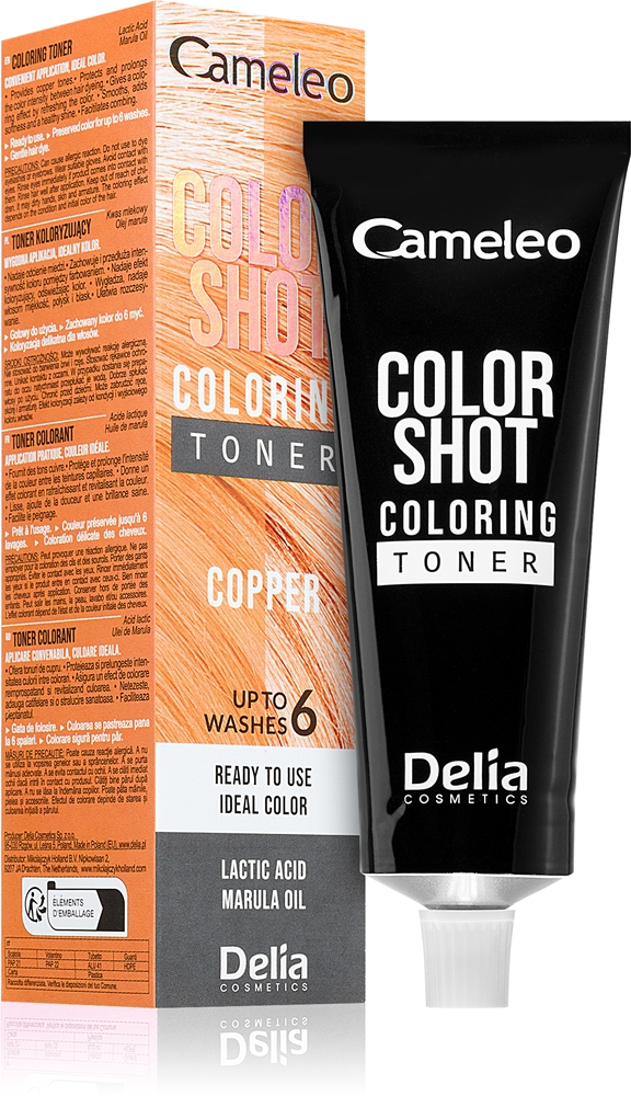 Тоник для окрашивания волос Cameleo Color Shot Delia Cosmetics, atspalvis copper 60 мл
Тоник для окрашивания волос Cameleo Color Shot Delia Cosmetics, atspalvis copper 60 мл