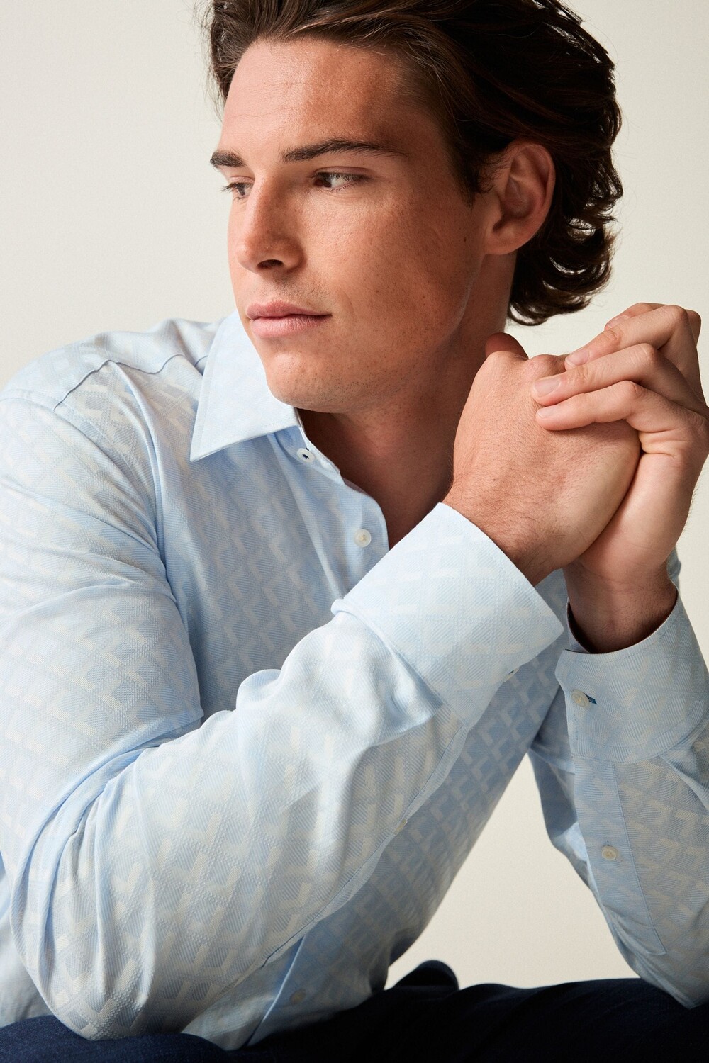 Рубашка деловая из 100% хлопка с отделкой Next, голубой
Рубашка деловая из 100% хлопка с отделкой Next, голубой