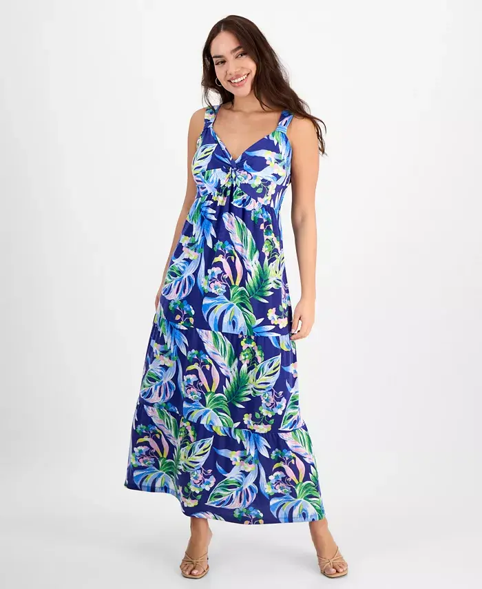 Миниатюрное бесшовное макси-платье с принтом и скрученным передом JAMIE & LAYLA, синий
Миниатюрное бесшовное макси-платье с принтом и скрученным передом JAMIE & LAYLA, синий