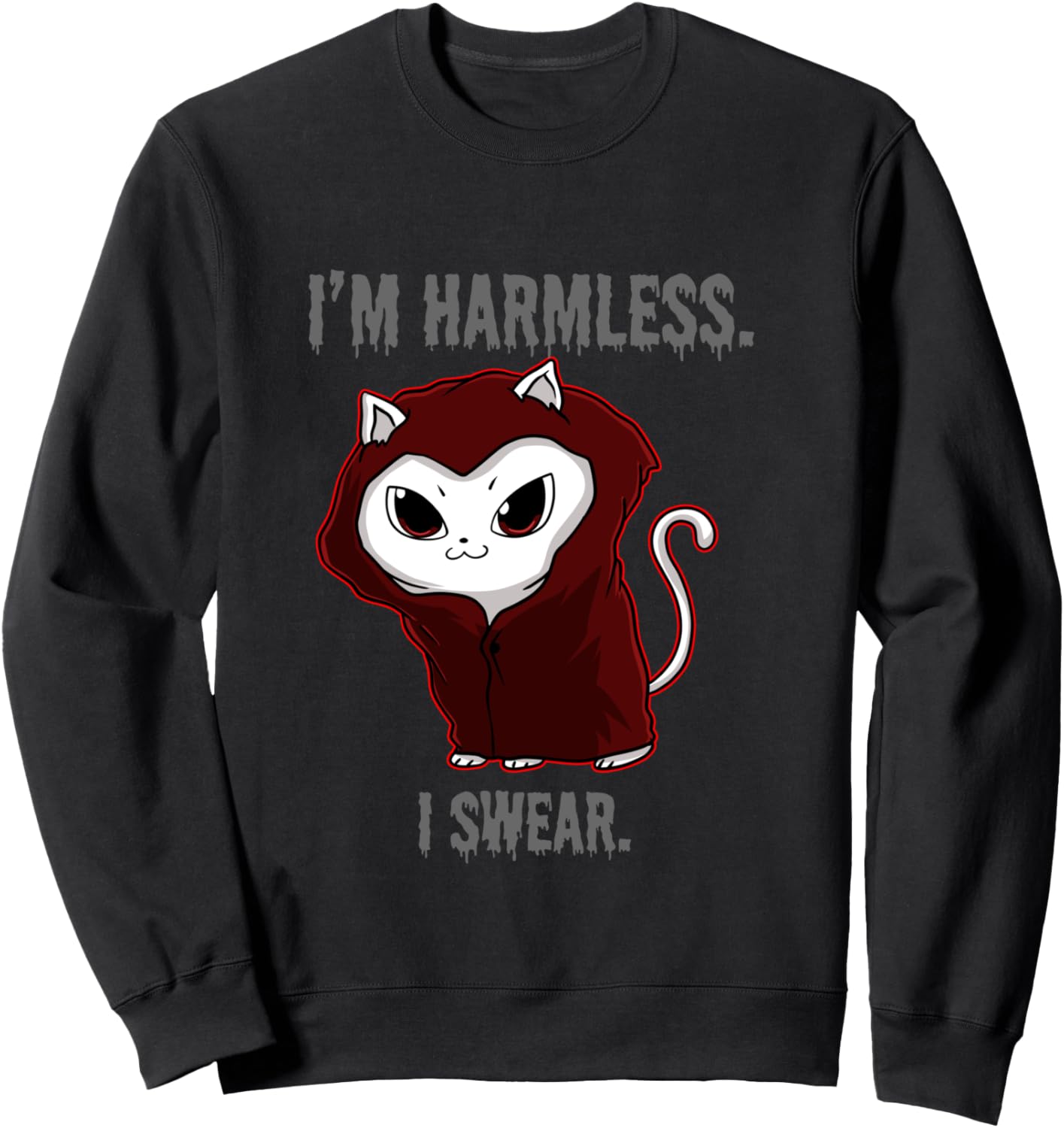 Я безобидна, клянусь! Толстовка с котом Innocent Kitten, черный
Я безобидна, клянусь! Толстовка с котом Innocent Kitten, черный