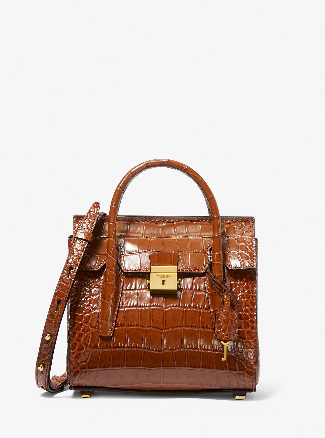 Миниатюрная сумка-портфель Campbell из кожи с тиснением под крокодила Michael Kors
Миниатюрная сумка-портфель Campbell из кожи с тиснением под крокодила Michael Kors